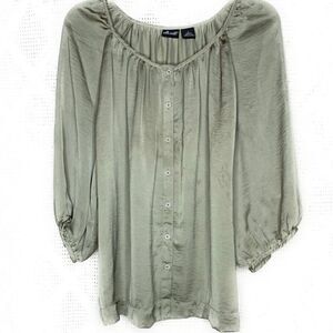 Willi Smith Blouse Green‎